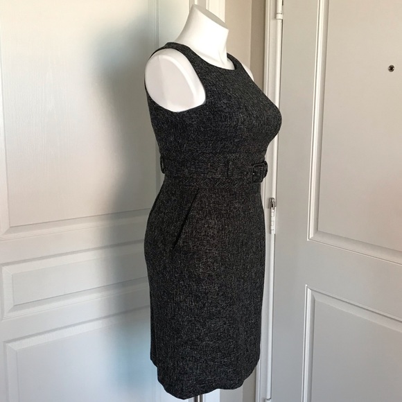 BANANA REPUBLIC BLACK & WHITE TWEED DRESS - Picture 2 of 7